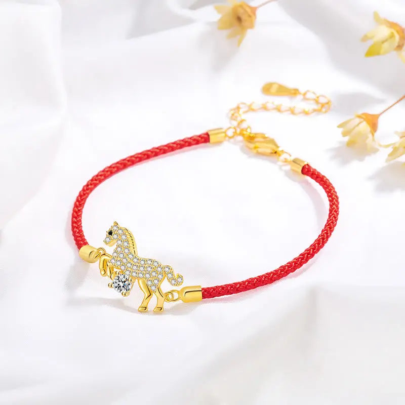 Fortune Jewel "Wishing You Success & Good Luck" Year of the Horse String Includes Gift Message Card Fortune Jewel