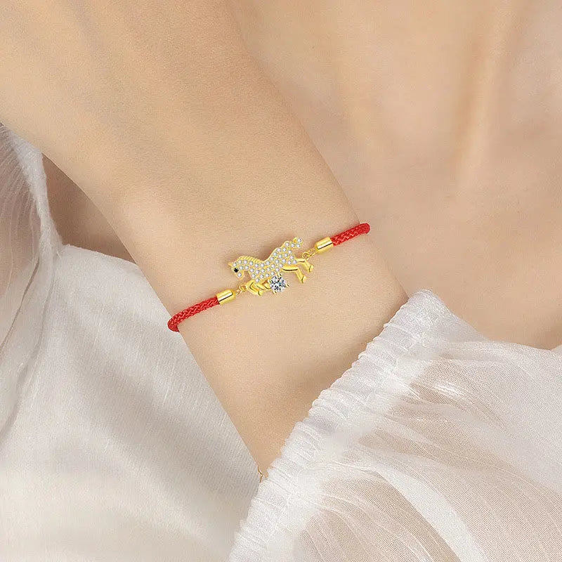 Fortune Jewel "Wishing You Success & Good Luck" Year of the Horse String Includes Gift Message Card Fortune Jewel
