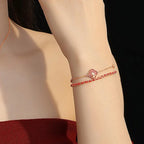 Fortune Jewel 925 Sterling Silver Year Of The Horse Red Agate Hetian Jade Confidence Bracelet Fortune Jewel