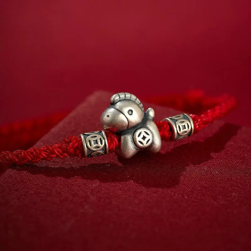 Buddha Stones "Wishing You Wealth and Protection" Year of the Horse String Includes Gift Message Card Fortune Jewel