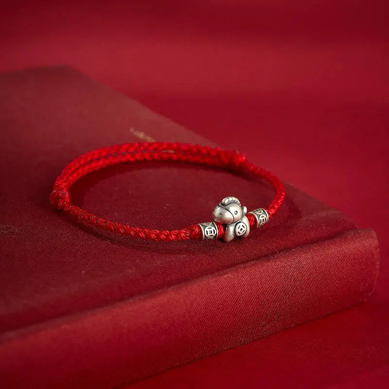 Buddha Stones "Wishing You Wealth and Protection" Year of the Horse String Includes Gift Message Card Fortune Jewel