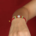 Fortune Jewel Year of the Horse 999 Sterling Silver Red String Braided Faith Bracelet Fortune Jewel