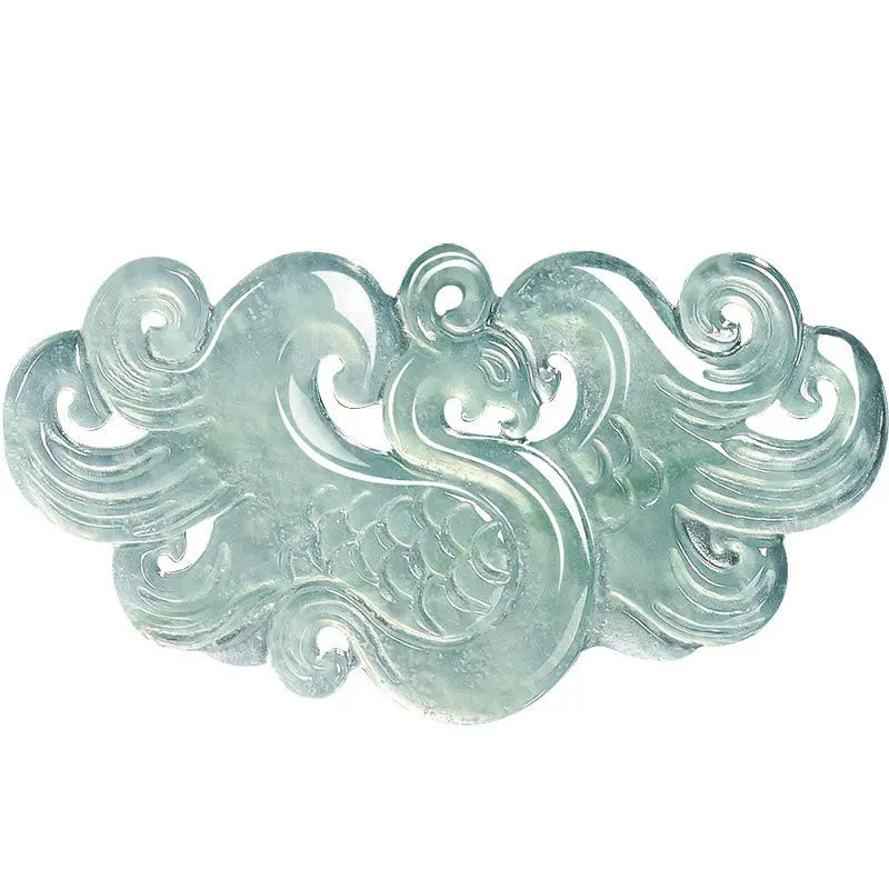 Fortune Jewel Chinese Phoenix Jade Luck Necklace String Pendant Fortune Jewel