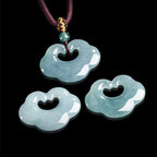 Fortune Jewel Auspicious Ruyi Jade Luck Necklace String Pendant Fortune Jewel