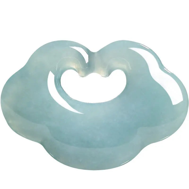Fortune Jewel Auspicious Ruyi Jade Luck Necklace String Pendant Fortune Jewel