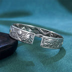 Fortune Jewel Copper Nine Tailed Fox Protection Open Adjustable Bracelet Bangle Fortune Jewel