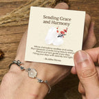 Fortune Jewel "Sending Grace and Harmony"Plum Blossom Chalcedony Bracelet Includes Gift Message Card Fortune Jewel