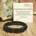 Fortune Jewel "Wishing Endless Luck and Energy" Endless Knot Bracelet Includes Gift Message Card Fortune Jewel