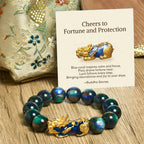 Fortune Jewel "Cheers to Fortune and Protection" PiXiu Bracelet Includes Gift Message Card Fortune Jewel