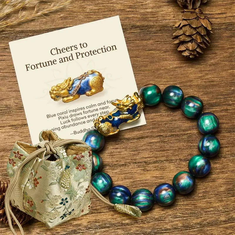 Fortune Jewel "Cheers to Fortune and Protection" PiXiu Bracelet Includes Gift Message Card Fortune Jewel