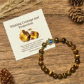 Fortune Jewel "Wishing Courage and Protection" Tiger Eye Bracelet Includes Gift Message Card Fortune Jewel