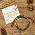 Fortune Jewel "Cheers to Harmony and Blessings" Tibetan Rope Bracelet Includes Gift Message Card Fortune Jewel