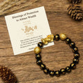 Fortune Jewel "Blessings of Protection to Attract Wealth" PiXiu Bracelet Includes Gift Message Card Fortune Jewel