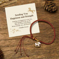 Fortune Jewel "Sending You Happiness and Strength" Year of the Horse String Includes Gift Message Card