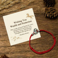 Buddha Stones "Wishing You Wealth and Protection" Year of the Horse String Includes Gift Message Card Fortune Jewel