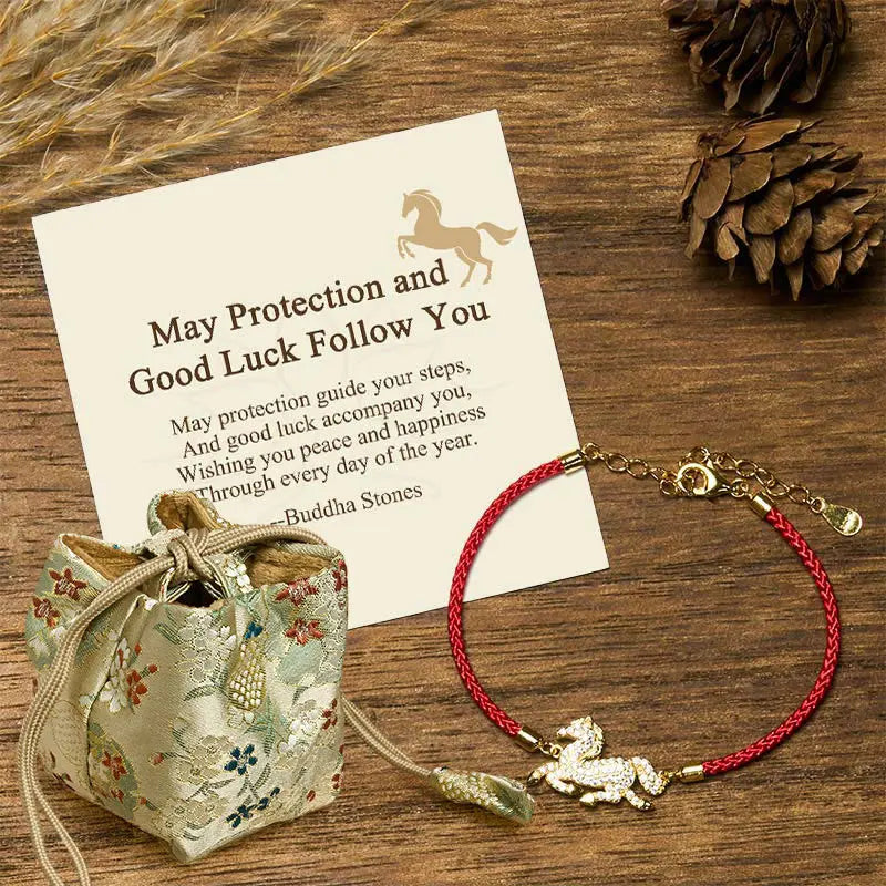 Fortune Jewel "May Protection and Good Luck Follow You" Year of the Horse Includes Gift Message Card Fortune Jewel