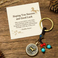 Fortune Jewel "Hoping You Success and Good Luck" Year of the Horse Key Chain Includes Gift Message Card Fortune Jewel