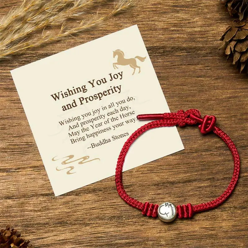 Fortune Jewel "Wishing You Joy and Prosperity" Year of the Horse Bracelet Includes Gift Message Card Fortune Jewel