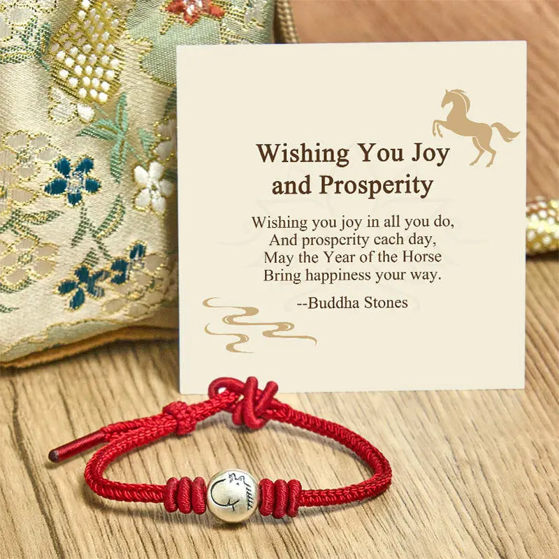 Fortune Jewel "Wishing You Joy and Prosperity" Year of the Horse Bracelet Includes Gift Message Card Fortune Jewel