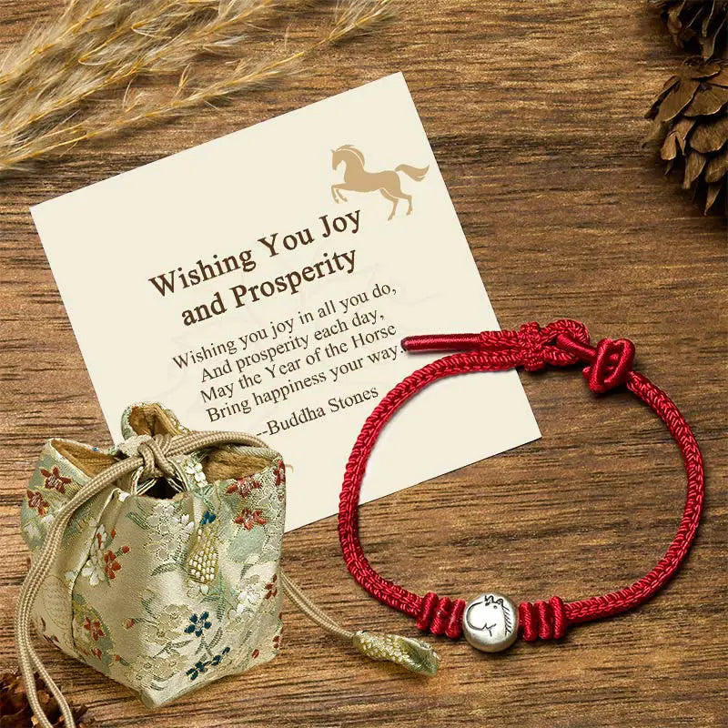 Fortune Jewel "Wishing You Joy and Prosperity" Year of the Horse Bracelet Includes Gift Message Card Fortune Jewel