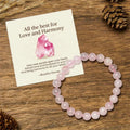 Fortune Jewel "All the Best for Love and Harmony" Stone Quartz Bracelet Includes Gift Message Card Fortune Jewel