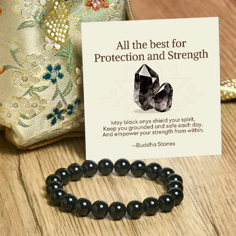 Fortune Jewel "All the Best for Love and Harmony" Stone Quartz Bracelet Includes Gift Message Card Fortune Jewel