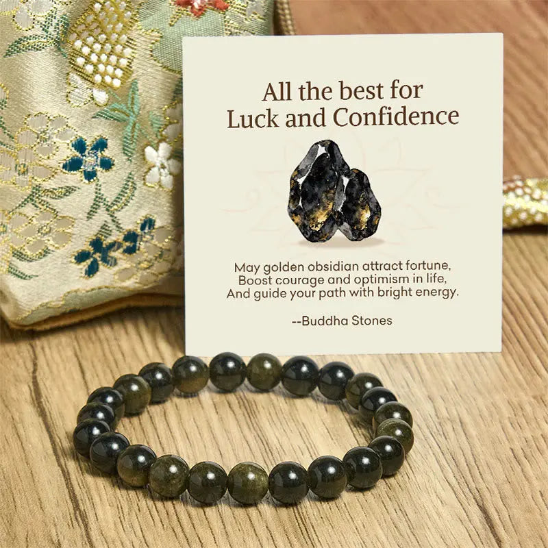 Fortune Jewel "All the Best for Love and Harmony" Stone Quartz Bracelet Includes Gift Message Card Fortune Jewel