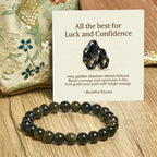 Fortune Jewel "All the Best for Love and Harmony" Stone Quartz Bracelet Includes Gift Message Card Fortune Jewel
