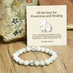 Fortune Jewel "All the Best for Love and Harmony" Stone Quartz Bracelet Includes Gift Message Card Fortune Jewel