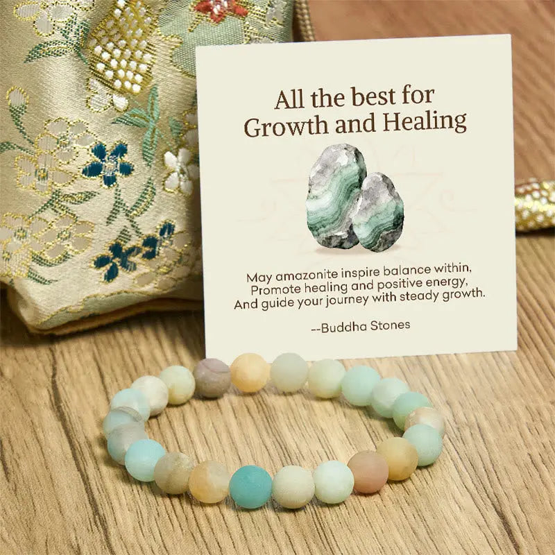Fortune Jewel "All the Best for Love and Harmony" Stone Quartz Bracelet Includes Gift Message Card Fortune Jewel