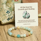 Fortune Jewel "All the Best for Love and Harmony" Stone Quartz Bracelet Includes Gift Message Card Fortune Jewel