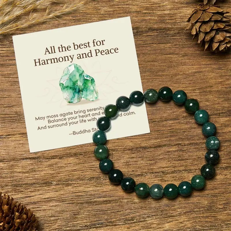 Fortune Jewel "All the Best for Love and Harmony" Stone Quartz Bracelet Includes Gift Message Card Fortune Jewel