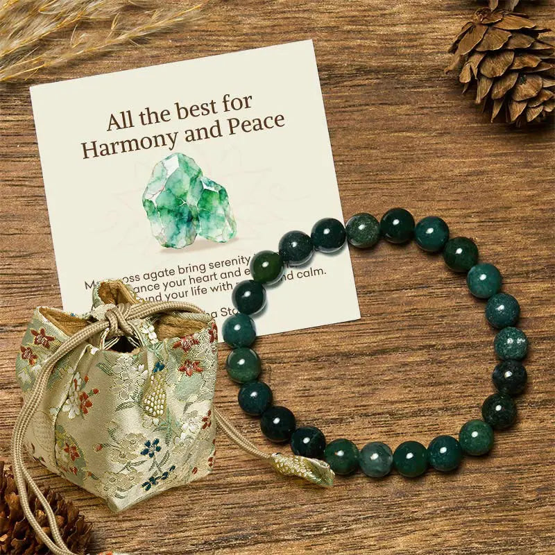 Fortune Jewel "All the Best for Love and Harmony" Stone Quartz Bracelet Includes Gift Message Card Fortune Jewel