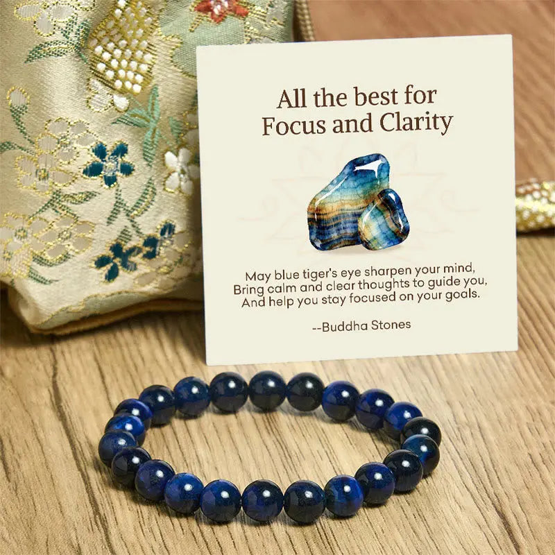 Fortune Jewel "All the Best for Love and Harmony" Stone Quartz Bracelet Includes Gift Message Card Fortune Jewel