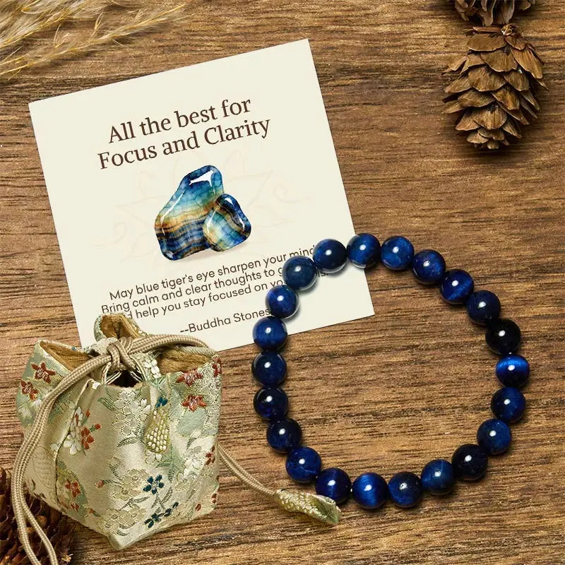 Fortune Jewel "All the Best for Love and Harmony" Stone Quartz Bracelet Includes Gift Message Card Fortune Jewel