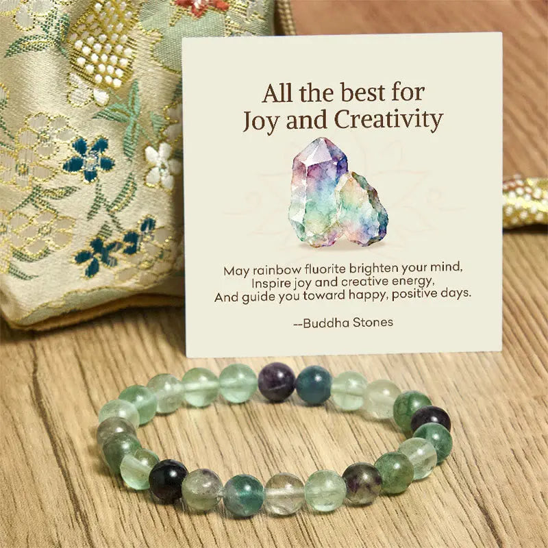 Fortune Jewel "All the Best for Love and Harmony" Stone Quartz Bracelet Includes Gift Message Card Fortune Jewel