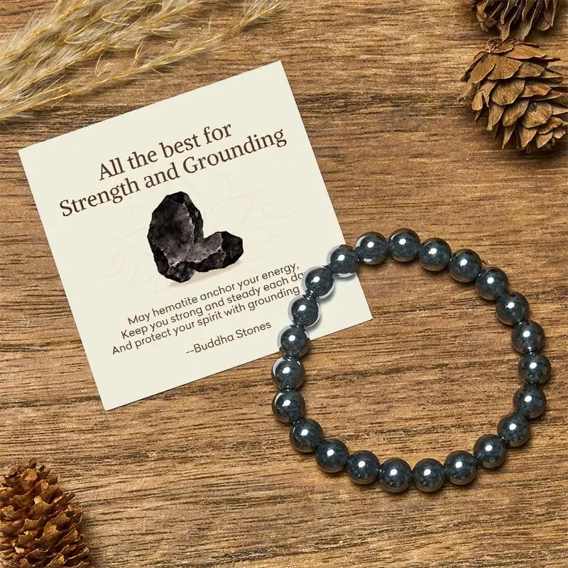 Fortune Jewel "All the Best for Love and Harmony" Stone Quartz Bracelet Includes Gift Message Card Fortune Jewel