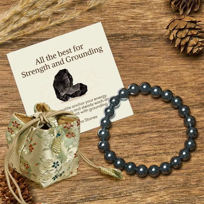 Fortune Jewel "All the Best for Love and Harmony" Stone Quartz Bracelet Includes Gift Message Card Fortune Jewel