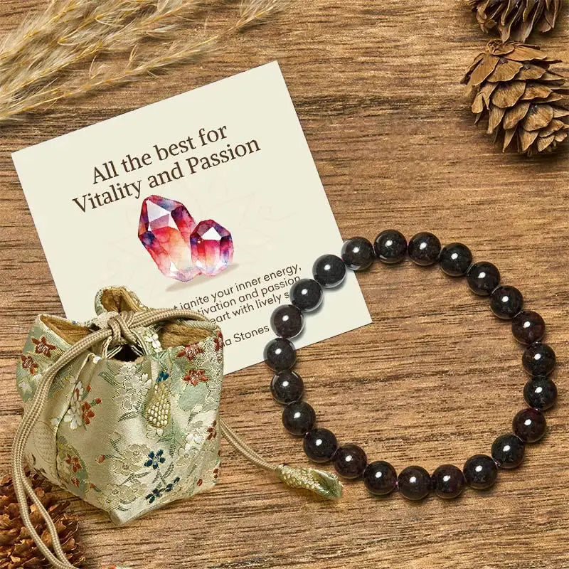Fortune Jewel "All the Best for Love and Harmony" Stone Quartz Bracelet Includes Gift Message Card Fortune Jewel