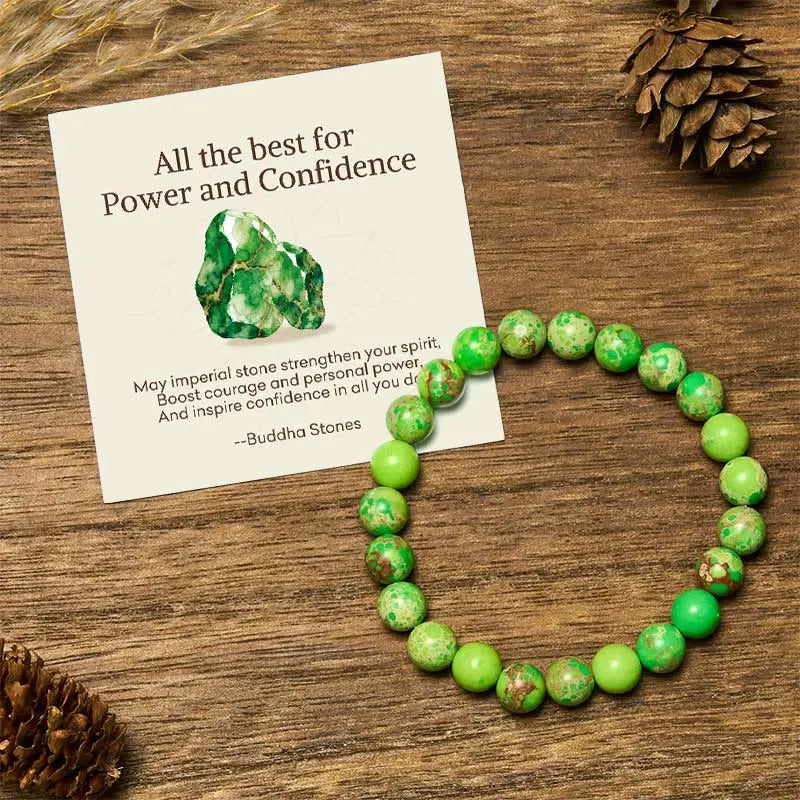 Fortune Jewel "All the Best for Love and Harmony" Stone Quartz Bracelet Includes Gift Message Card Fortune Jewel