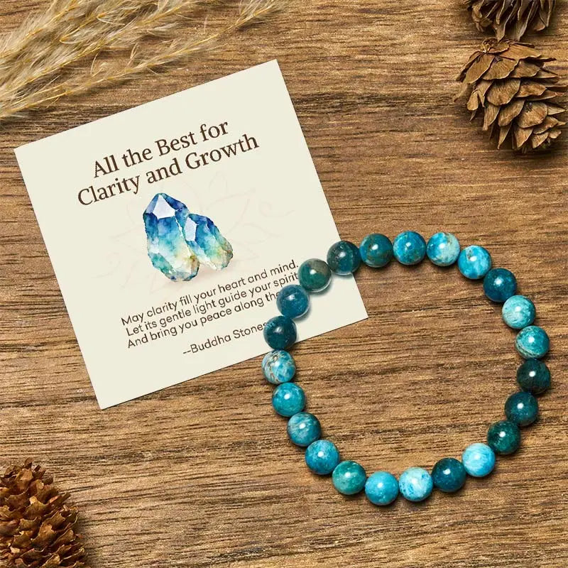 Fortune Jewel "All the Best for Love and Harmony" Stone Quartz Bracelet Includes Gift Message Card Fortune Jewel