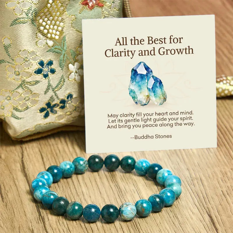 Fortune Jewel "All the Best for Love and Harmony" Stone Quartz Bracelet Includes Gift Message Card Fortune Jewel