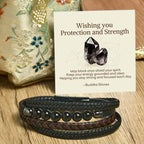Fortune Jewel "Wishing You Protection and Strength" Black Onyx Bracelet Includes Gift Message Card Fortune Jewel