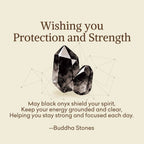 Fortune Jewel "Wishing You Protection and Strength" Black Onyx Bracelet Includes Gift Message Card Fortune Jewel