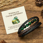 Fortune Jewel "Wishing You Courage and Balance" Green Tiger Eye Bracelet Includes Gift Message Card Fortune Jewel