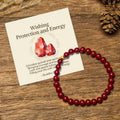 Fortune Jewel "Wishing Protection and Energy" Cinnabar Bracelet Includes Gift Message Card Fortune Jewel