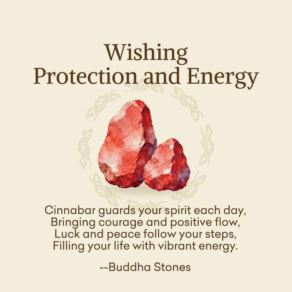 Fortune Jewel "Wishing Protection and Energy" Cinnabar Bracelet Includes Gift Message Card Fortune Jewel