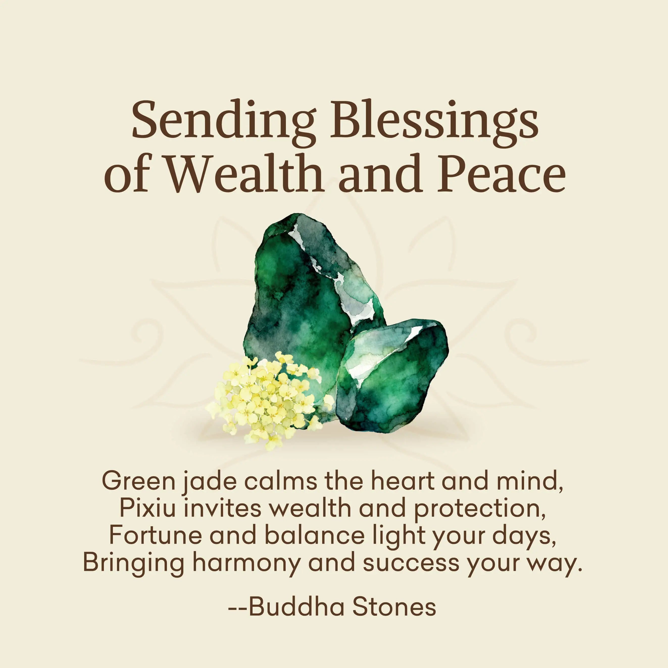 Fortune Jewel "Sending Blessings of Wealth and Peace" PiXiu Jade Bracelet Includes Gift Message Card Fortune Jewel