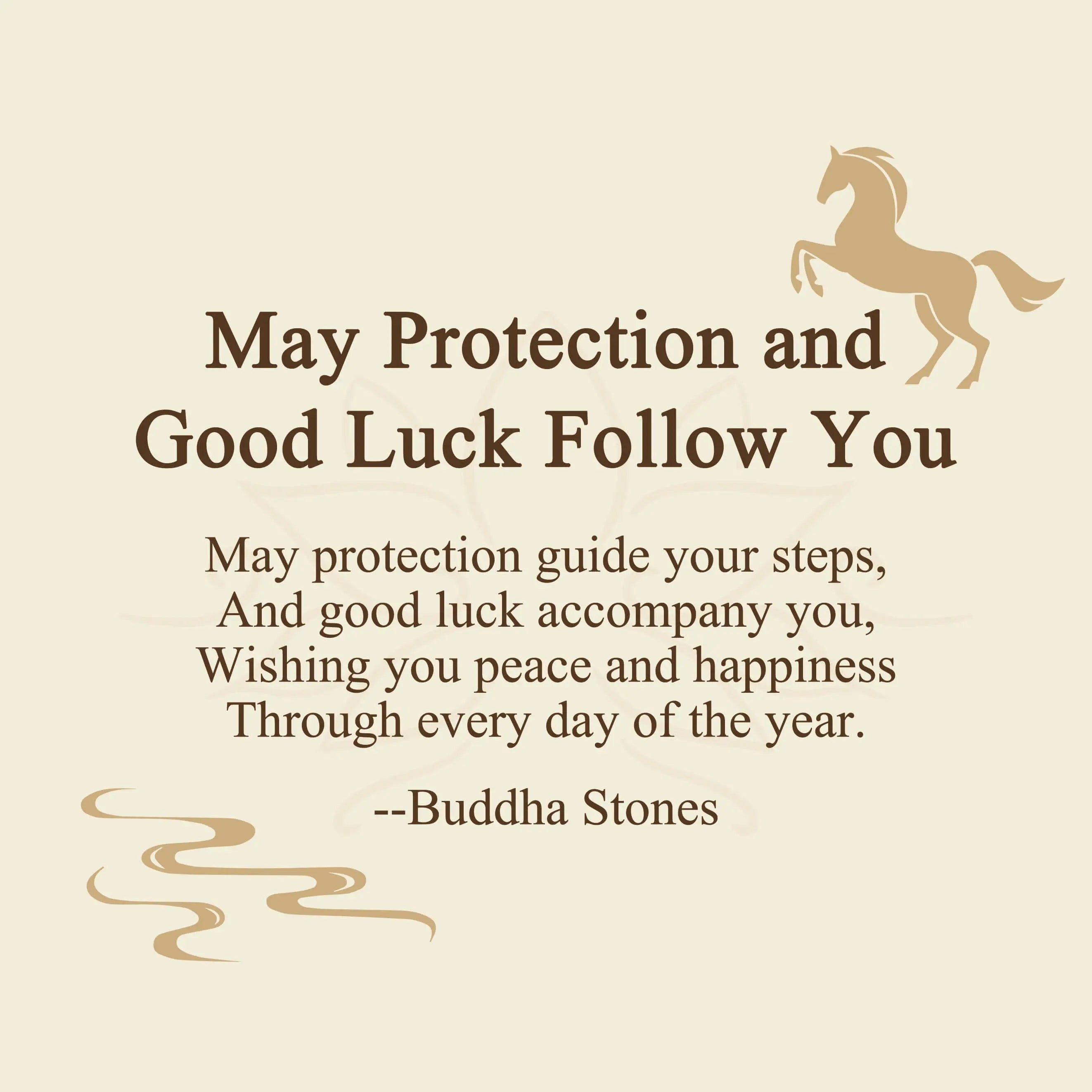 Fortune Jewel "May Protection and Good Luck Follow You" Year of the Horse Includes Gift Message Card Fortune Jewel