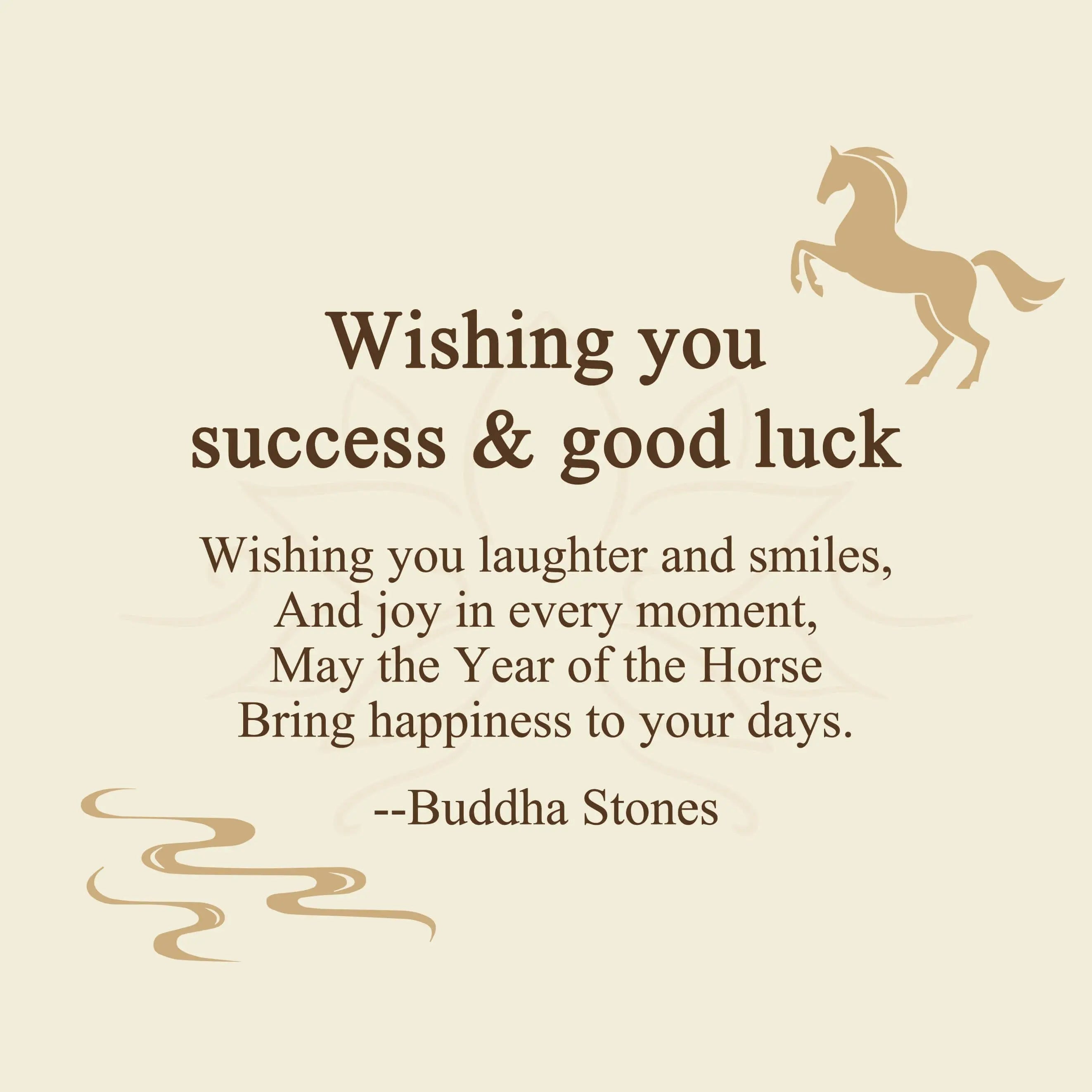 Fortune Jewel "Wishing You Success & Good Luck" Year of the Horse String Includes Gift Message Card Fortune Jewel